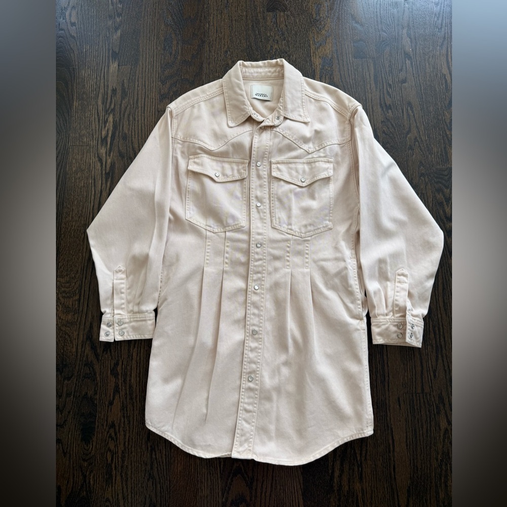 Isabel Marant Light Cream Button-Down dress